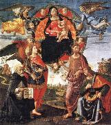 GHIRLANDAIO, Domenico Madonna in Glory with Saints oil